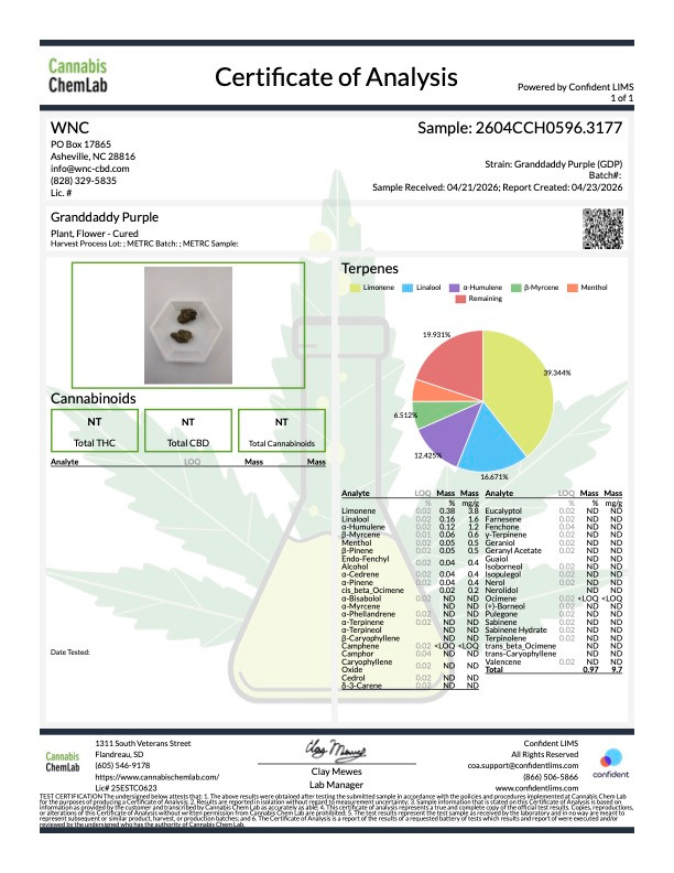 THCa Granddaddy Purple Indoor - Image 2